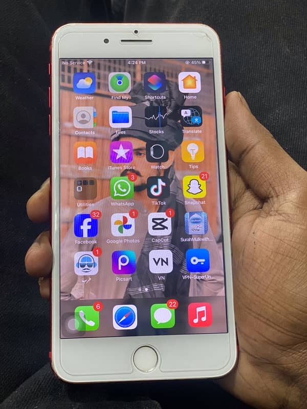 I PHONE 7plus  PTA approved For sale Bettry change 128gb  ALL Okay 4