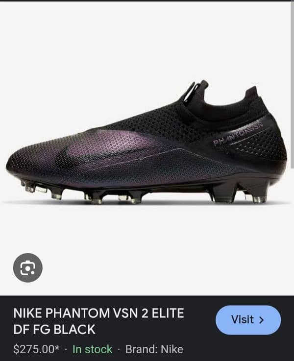 NIKE PHANTOM VSN 2 ELITE DF FG BLACK 1