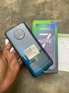 infinix not 7 6/128GB 5000mh battery with box all ok