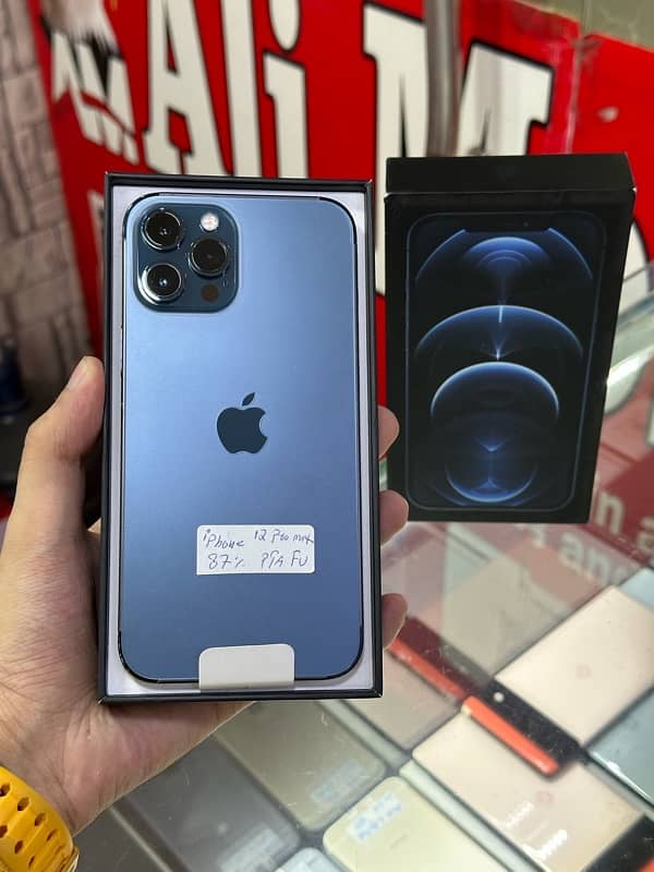 iPhone 12 Pro Max 128gb pta approve with box 0