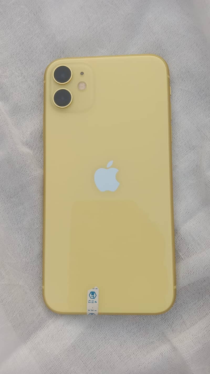 Iphone 11 PTA approved Yellow color 128gb 0