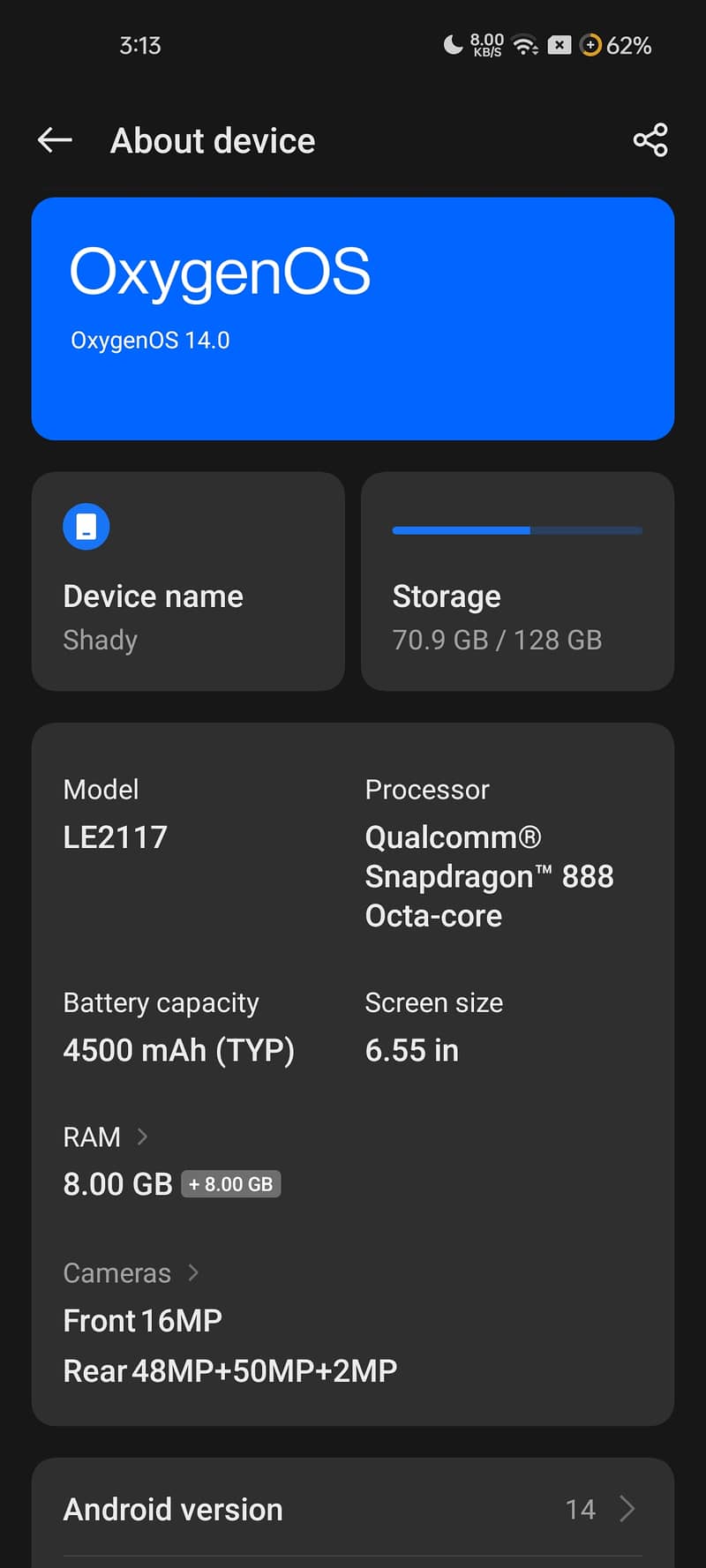 OnePlus 9 5g 8+8/128 5