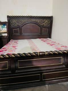 king size bed with set original wood