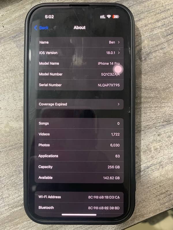 APPLE IPHONE 14 Pro Dual Physical Sims Non PTA  UAE Version 6