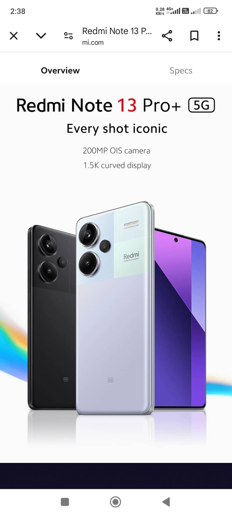 Xiaomi Redmi Note 13 Pro plus 5G 10