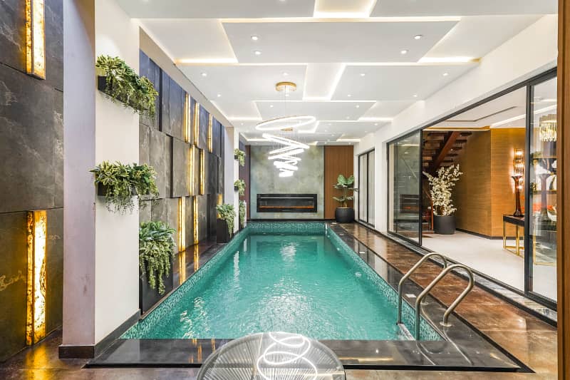 Swimming Pool Full Basement 1 Kanal Top Notched Luxurious House 22