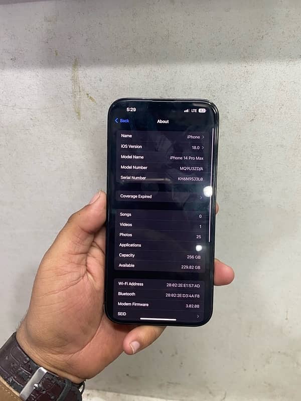 Iphone 14 Pro Max Non Pta Esim time available 3