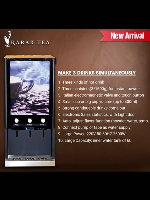 Tea and Coffee vending machine 7