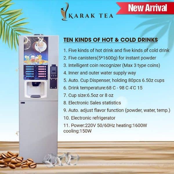 Tea and Coffee vending machine 12