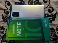 Infinix Note 10 pro complete box 8+128 no open no repair