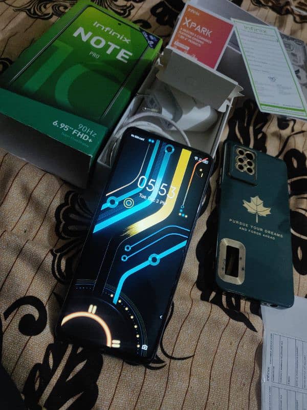 Infinix Note 10 pro complete box 8+128 no open no repair 3