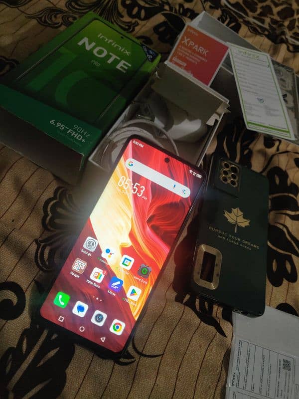 Infinix Note 10 pro complete box 8+128 no open no repair 4