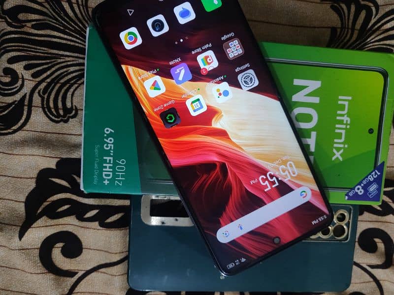 Infinix Note 10 pro complete box 8+128 no open no repair 8