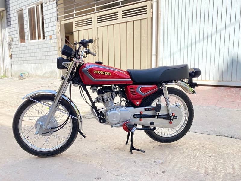 Honda CG 125 2025 Model One Digit Number 1