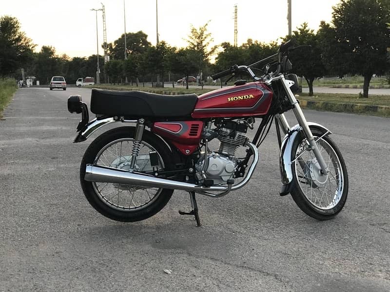 Honda CG 125 2025 Model One Digit Number 5