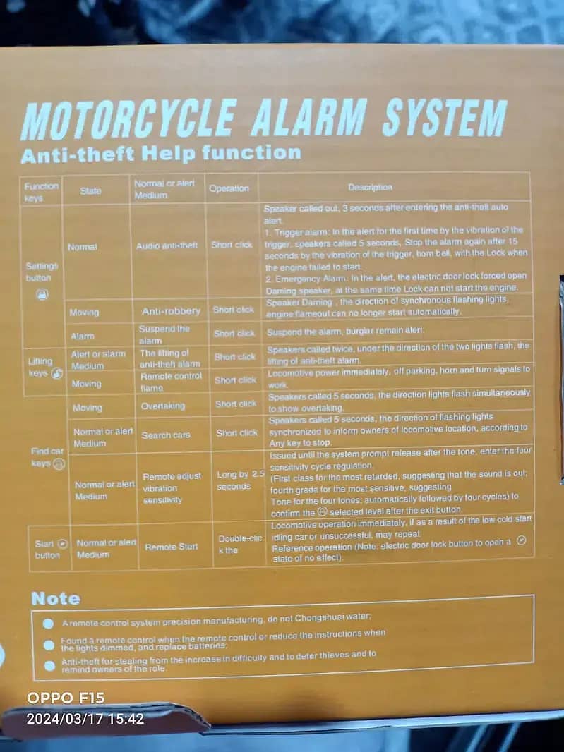 Motorcycle Anti Theft Security Alarm Lock System With Two Remotes 4