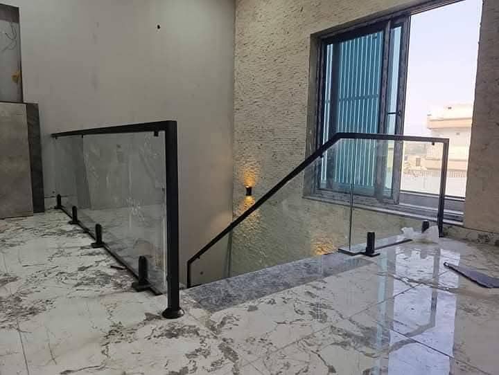 Glass railing/stairs temperd glass relling 8