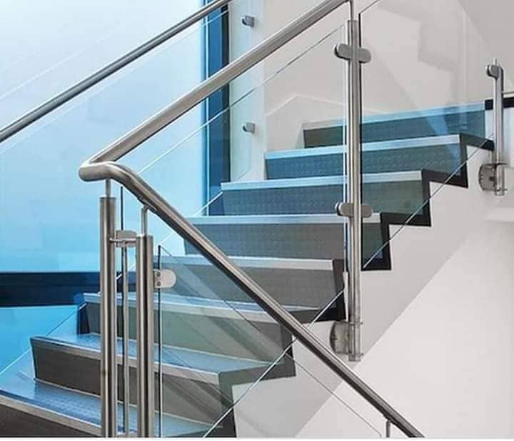 Glass railing/stairs temperd glass relling 3