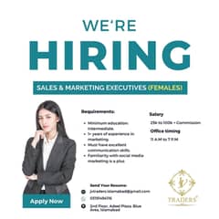 Sales & Marketing executives (Only For females)