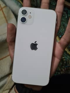 I phone 11 white colur dual sim pta prove battery heath 87 128 Gb