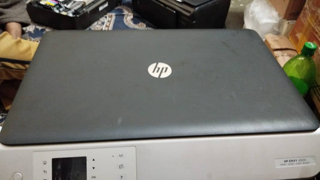 HP ENVY4504 WIRELESS COLOUR BLACK ALL OK 2 SIDE PRINTING BE KARTA HA 1