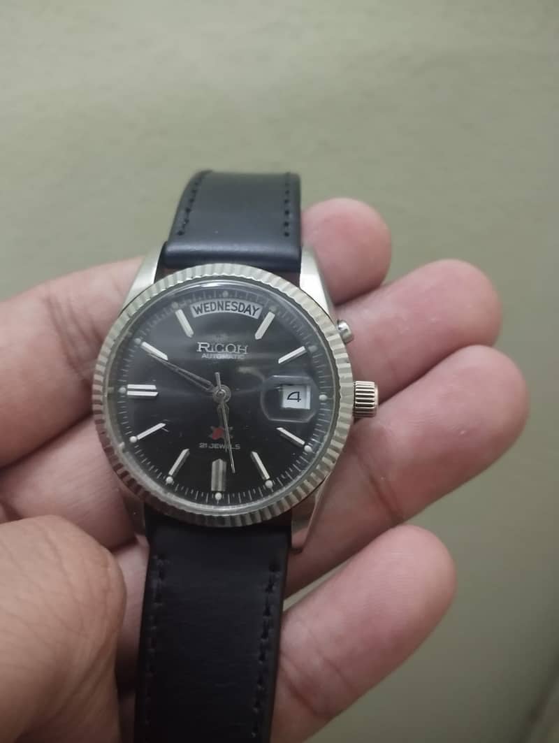 Ricoh President / Ricoh Mens Watch / Vintage Ricoh Automatic 4