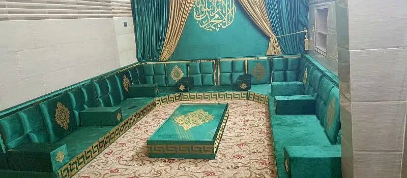 sofa/Arabic Majlis/Hujra Bethak/Curtains/running foot 03044333349 1