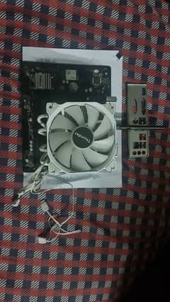 Motherboard,  processor nd cooler