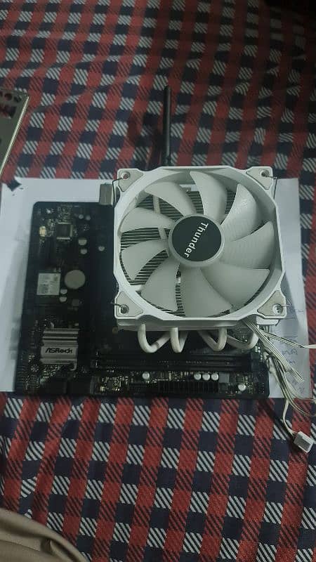 Motherboard,  processor nd cooler 1