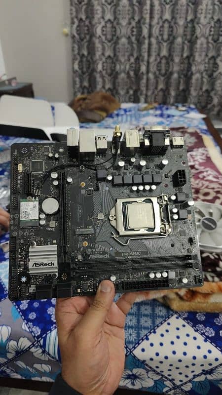 Motherboard,  processor nd cooler 6