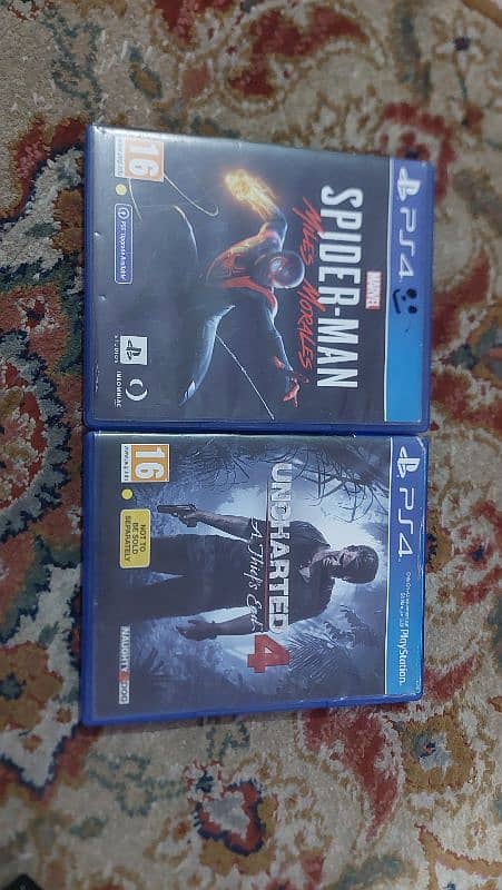 uncharted 4 And spiderman mile morales WhatsApp 0312 8111707 1