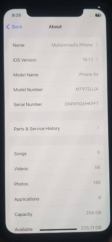 iphone xs Whatsapp nubr 0345/1700/820 4