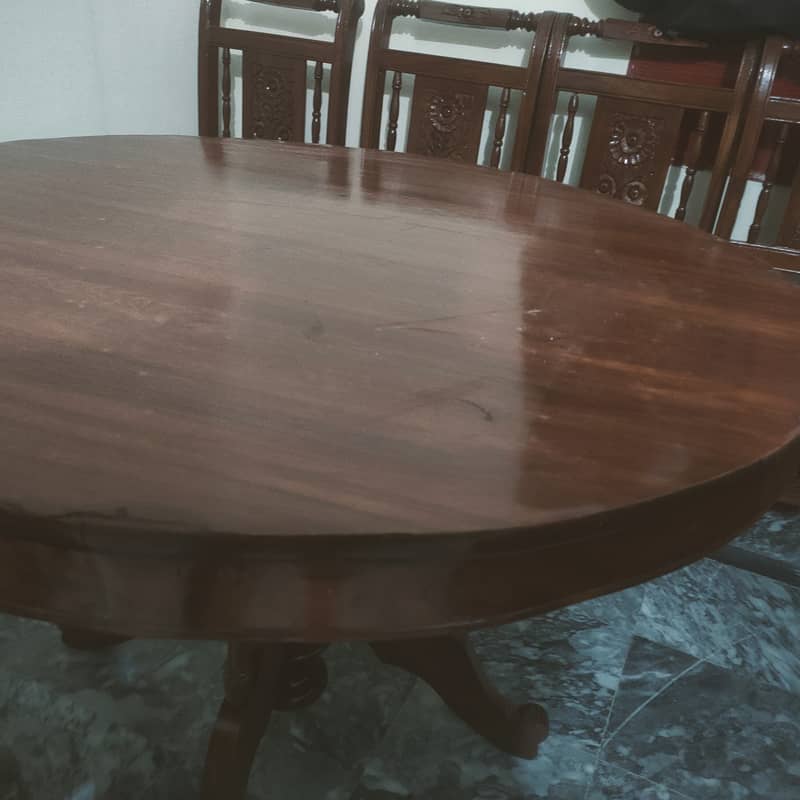 Dinning table  5 chair with 1  round table used for sale 11