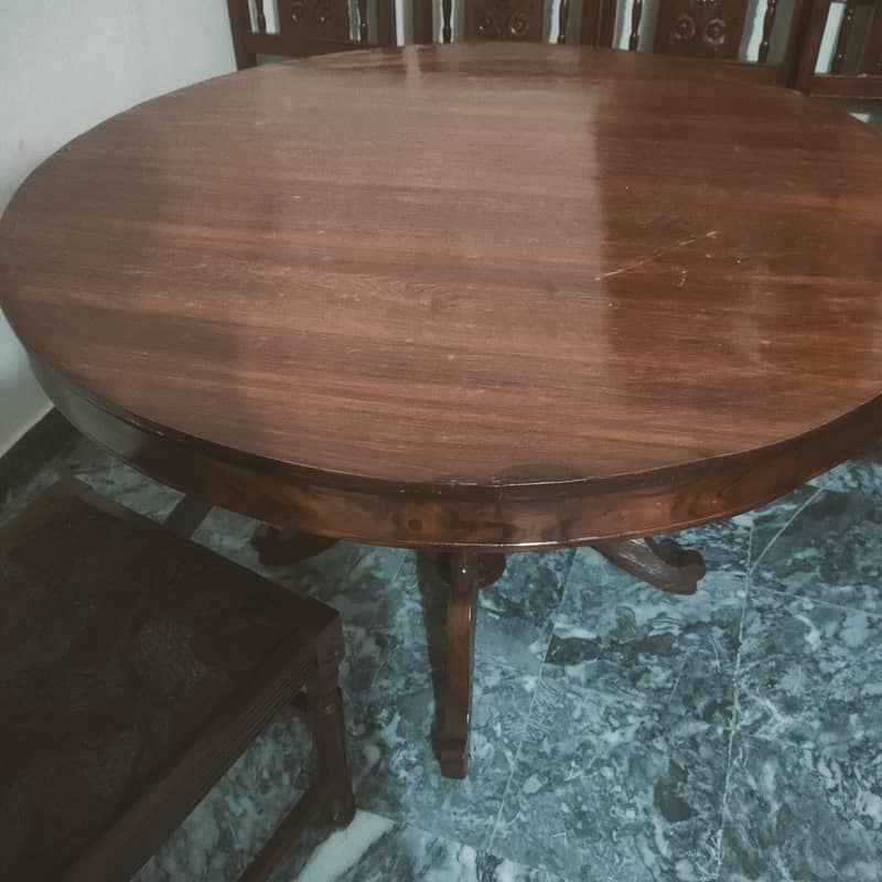 Dinning table  5 chair with 1  round table used for sale 16