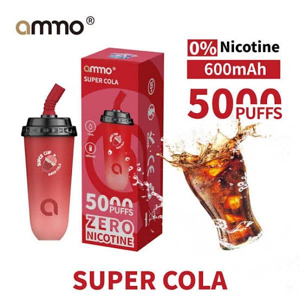 branded vape pod Ammo super cola 5000puffs came from USA 3