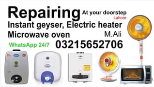 Instant Geyser, Fan Heater, Microwave Oven Repairing At Your Door step