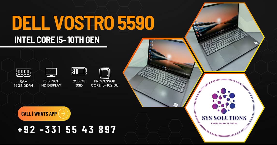 Dell Vostro 5590 Core i5 10th Gen Intel Corei5-10th|16GBRAM|256GB SSD 0