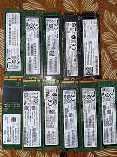 256 Gb NvME ssd 512 Gb NvMe ssd