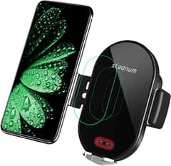 Steanum Wireless Car Charger, Qi 10W Fast Charge Infrared Sensor