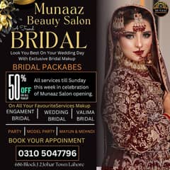 Bridal makeup services