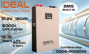 IDEAL ENERGGY 51.2V 180AH 9.3KWH LITHIUM BATTERY