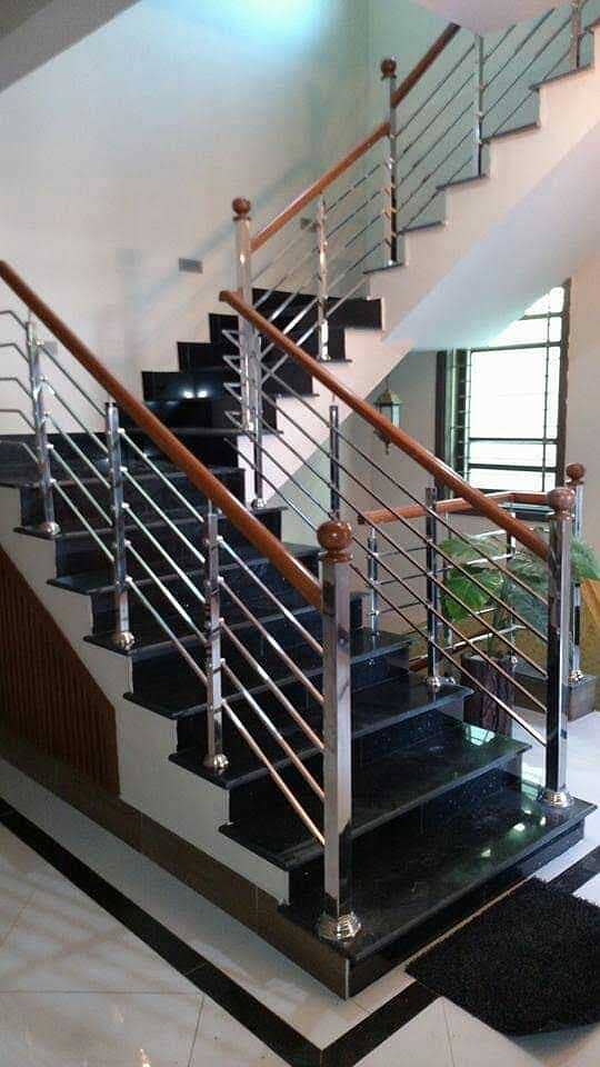 Ss railing/Glass railing/cnc railing/cnc stairs 8