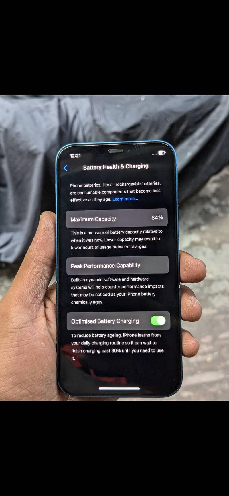 iPhone 12 jv  84% health  64GB  10/10 1