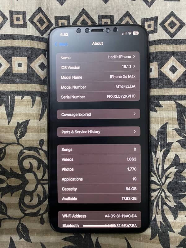 iphone xsmax 64gb pta approved 3