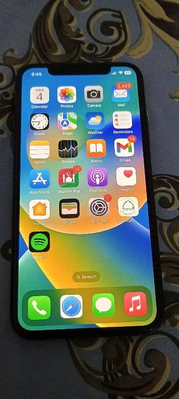 iphone x original PTA Approved with box 4