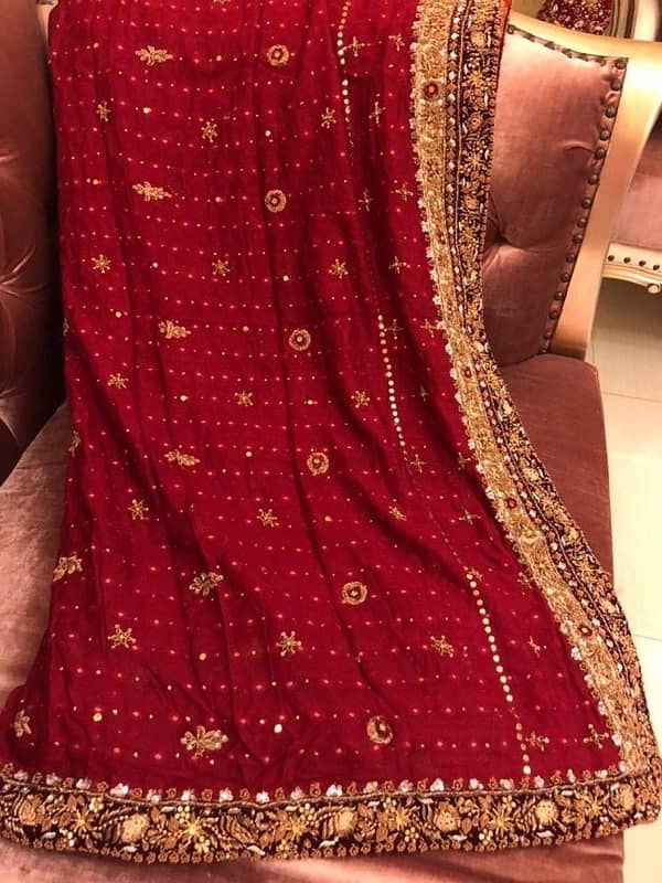 Designer Bridal Wear Red (3piece) 2