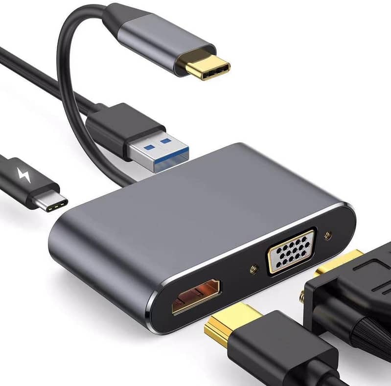 Multifunctional USB C Type C to HDMI Hub Converter,Dock Cable 3