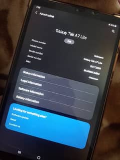 Galaxy tab A7 lite