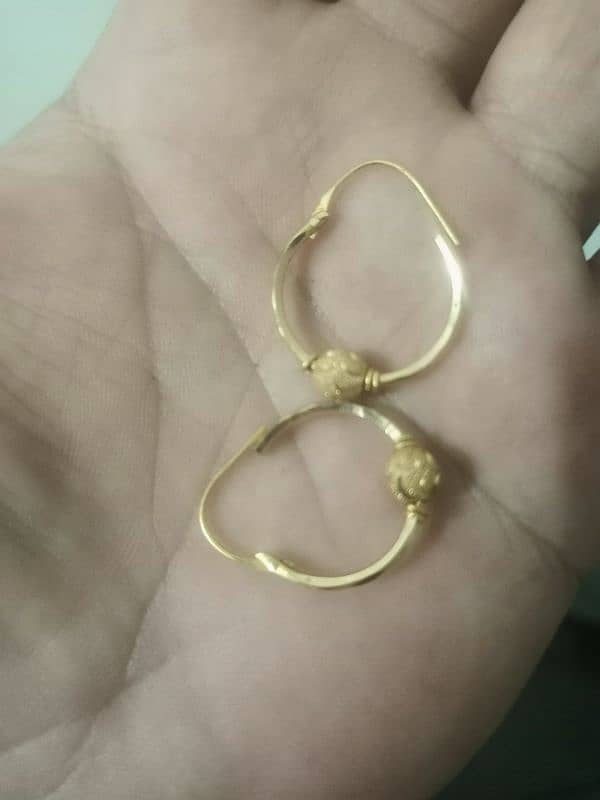 GOLD RING AND EARING 1