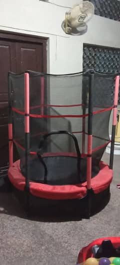 Trampoline with enclosure for sale